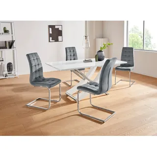 INOSIGN Essgruppe »Kaleo/Lola« (5-tlg)( grau