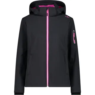 CMP Damen Softshelljacke Woman Jacket Zip Hood 39A5006-00US 40 - Antracite-Festival - 40