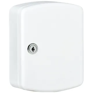 Burg Wächter Schlüsselbox Key Box mit 15 Haken, Weiß