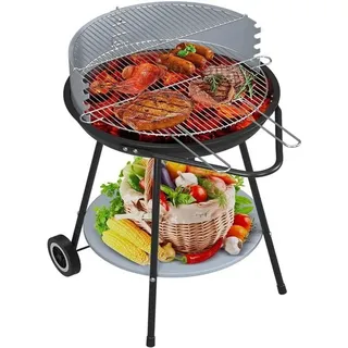 Holzkohlegrill, Abnehmbar, Wärmeisolierung, Tragbar, Große Kapazität, 65x53x85cm