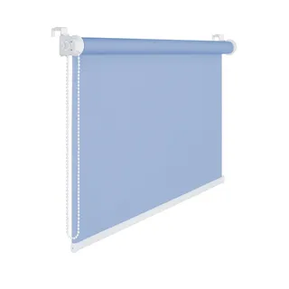 Fensterrollo 115 cm Breite 175 cm lang blau hellblau Verdunklung 50 % Sichtschutzrollo inkl. Seilzug - Blau