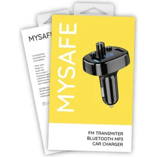 MySafe FM Bluetooth Transmitter - Schwarz KP26680 - Schwarz