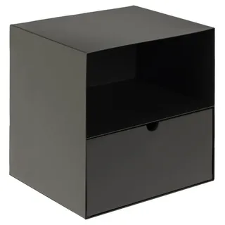 Actona Nachtschrank Joliet 30 x 25 x 30 cm Schwarz/Bambus