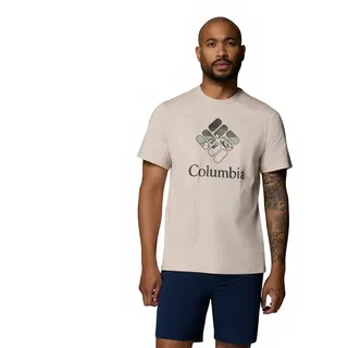 Columbia CscTM Seasonal Graphic Dark Stone/Heavenly Stacked Gem M
