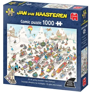 jumbodiset group Puzzle: Es geht nur bergab (Jan Van Haasteren)(1000 Teile)