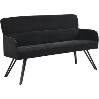 byLIVING Sitzbank Tino Schwarz 140 x 94 x 67 cm