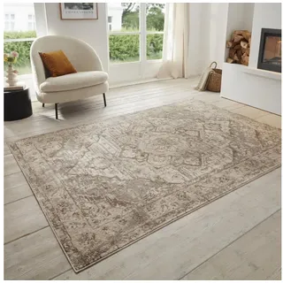 HANSE HOME Sand Kurzflorteppich 160 x 235 cm Beige/Braun