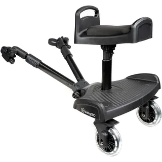 Buggyboard BABYGO "WeGO mit Sitz", Baby, schwarz, Kunststoff, Buggyboards Buggyboard