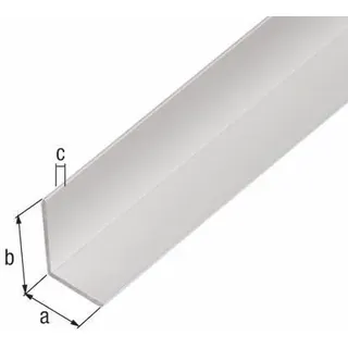 GAH Alberts Winkelprofil = 2000 mm 10x10x1,0 mm Alu eloxiert 474614
