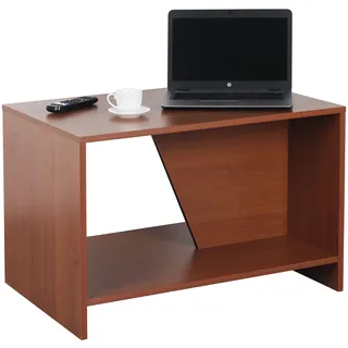 RICOO Couchtisch mit Stauraum Wohnzimmertisch Holz WM091-ER Coffee Table 75 x 50 x 50 cm Tisch Wohnzimmer Sofatisch klein Couch Eiche-Rustikal