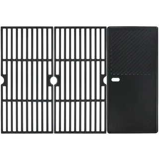 43 x 63 cm Gusseisen Grillrost Grillplatte – Gussrost Grillersatzteile für Enders Boston 3 & Monroe Pro 3, kompatibel mit Charbroil, Barbecook Siesta 310, Broilking Sovereign, Landmann Triton 3/4