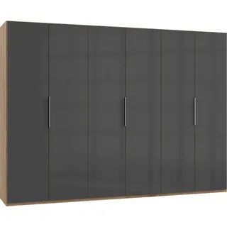 Level 300 x 216 x 58 cm Plankeneiche Nachbildung/Grauglas