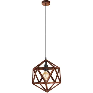 EGLO Embleton 1-flg. Ø 30,5 cm rund antik kupfer