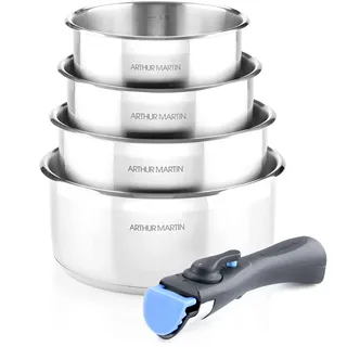 Arthur Martin 5589 Kochgeschirr-Set, Pfannen- und Töpfe für alle Herdarten, Groß