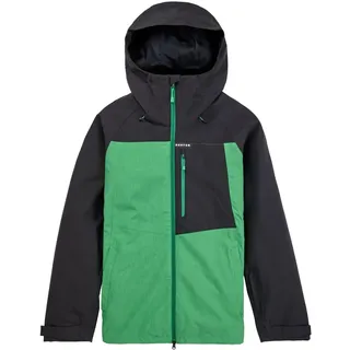 Burton Herren Lodgepole Snowboardjacke, True Black/Clover Green, XS EU