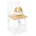 Kinderstuhl Fenna 29 cm Kiefer massiv weiß lackiert