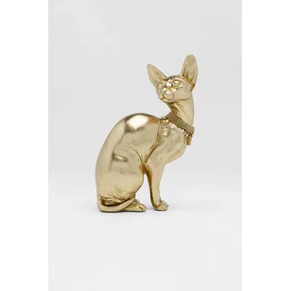 Kare DESIGN Deko-Figur Sitting Cat Audrey Polyresin Gold