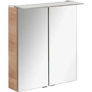 Fackelmann Spiegelschrank B.Perfekt Asteiche 60 cm mit Softclose Türen