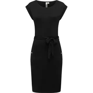Sommerkleid RAGWEAR "Sommerkleid Taggien", Damen, Gr. XL, N-Gr, schwarz, Obermaterial: 95% Viskose CV. 5% Elasthan EL., Kleider Sommerkleid