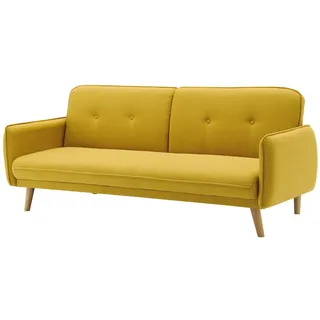 SalesFever 3-Sitzer Sofa Strukturstoff fein