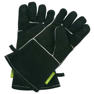 Outdoorchef Grillhandschuhe Größe L Leder schwarz