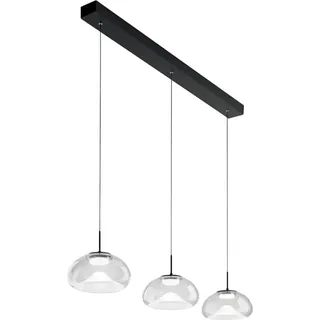 Brena - Fabas Luce 3-flammige Pendelleuchte - 30W dimmbare LED - Transparentes lineares Design - Transparent
