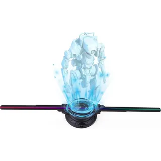 Holofan Hologramme 3D, 50 cm 3D Hologramm Hologramm -Hologramm -Projektor mit WLAN -Anwendung und 700 Videothotheques - für Ausstellungen, Zentren, Ze