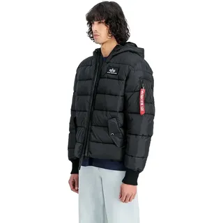 Alpha Industries Hooded Puffer Fd Jacke - Black - M