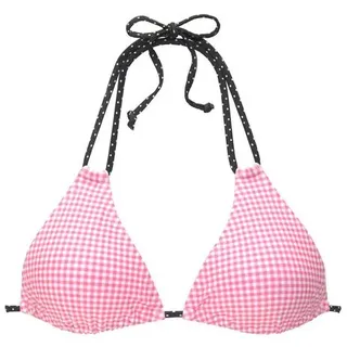 Buffalo Triangel-Bikini-Top Damen rosa-schwarz Gr.32 Cup A/B