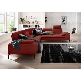 W.SCHILLIG Ecksofa »valentinoo«, (Set), mit Sitztiefenverstellung, Breite 318 cm, rot