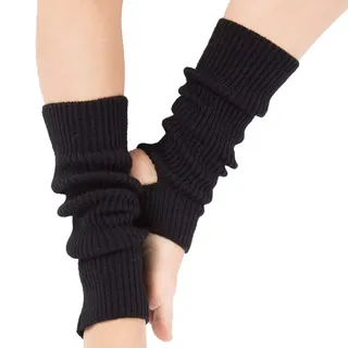 Ecroon Damen Mädchen Ballettstulpen mit Fersenloch Beinwärmer Ballett Yoga Stulpen Legwarmer Beinstulpen ca. Stützstrümpfe