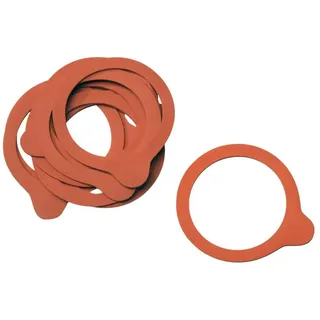 APS 82394 10er-Set Gummidichtringe für Einmach-Gläser, orange, 10 St.