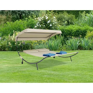 VCM Doppelliege 200 x 180 x 137 cm Creme