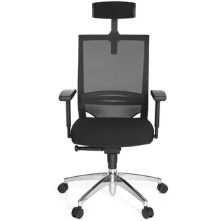HJH Office Porto MAX HIGH Stoff Schwarz