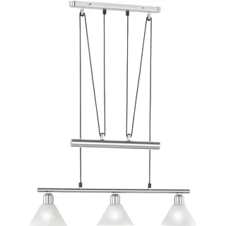 Trio JoJo 3-flg. 14 cm glockenförmig nickel matt, opal weiß matt