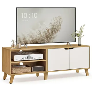 VASAGLE Lowboard TV-Schrank, Lange 140cm, für Fernseher bis zu 65 Zoll