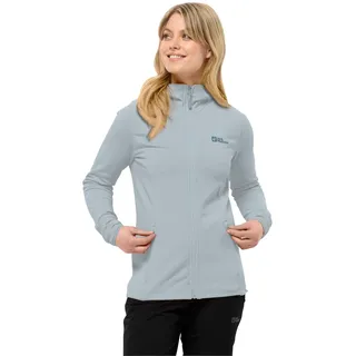 Jack Wolfskin Damen Baiselberg Hooded Fz W Fleece-Jacke, Soft Blue, XL EU