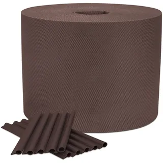 COVER IT Garten Sichtschutzstreifen Zaun 19 cm x 98 m Braun | Sichtschutz für Doppelstabmattenzaun 150 g/m2 – Sichtschutzstreifen für Stabmattenzaun