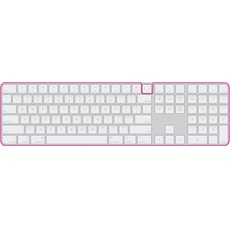 MiNGFi Silikon Tastatur Schutz Abdeckung für Magic Keyboard mit Touch ID und Ziffernblock Modell A2520 (2021+) US/ANSI Tastaturlayout - Transparent