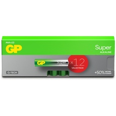 AAA-Batterien – 12 Stück | GP Ultra | AAA Alkaline-Batterien 1,5 V / LR03 – Lange Lebensdauer