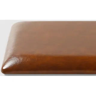 Strapazierfähiges, rutschfestes Leder-Sitzkissen, 25 x 25 cm, Kaffeefarbe, perfekt für Hocker und Stühle, stilvolle Möbelpolsterung für Zuhause und Büro
