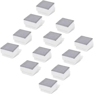 vidaXL LED Bodeneinbaustrahler Außen 12 Stk. 100x100x68 mm