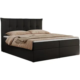 MKS Boxspringbett 160 x 200 cm H3 Schwarz