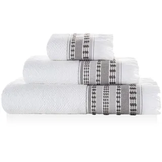 Sorema Handtuch Set 30X50 50X100 70x140 weiß beige Havana