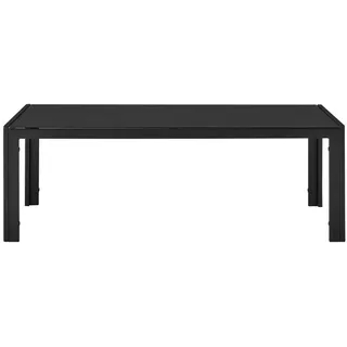 casa.pro Lerum Gartentisch 100 x 50 x 35 cm Schwarz
