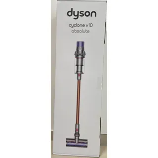 Dyson Cyclone V10 Absolute beutel- und kabelloser-/Softwalze/Handstaubsauger (inkl. 3 Elektrobürsten mit Direktantrieb bzw., Nickel-Cobalt-Aluminium Akku, Wandhalterung und Ladestation)