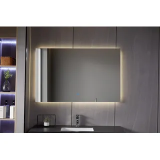 Badgespiegel - Warm Weiß - Anti-Condens, 30W, 100 x 60 cm