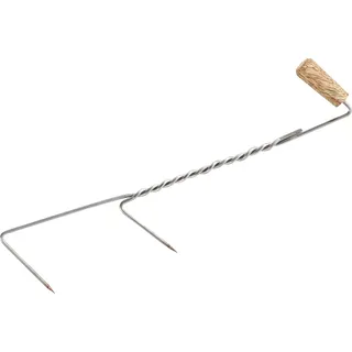 Balzer Edelstahl Räucherhaken (Holzgriff)