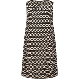 Sommerkleid BETTY BARCLAY "Leinenkleid ohne Arm", Damen, Gr. 40, EURO, schwarz (schwarz, beige), Obermaterial: 55% Leinen LI. 45% Viskose CV., Kleider Sommerkleid
