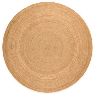 HANSE Home Teppich »Rangpur Jute«, rund, 10 mm Höhe, Handgewebt, Jute, Natur, Wohnzimmer, Flur, Klassisch, Boho, Skandi, goldfarben